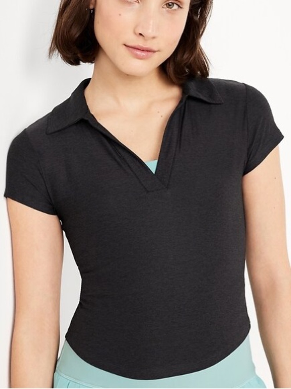 NWT Old Navy CloudMotion Cropped Polo Size M